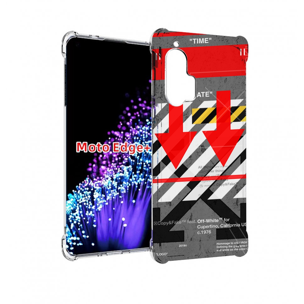 

Чехол MyPads знаки-логотипы для Motorola Edge+ Plus, Прозрачный, Tocco