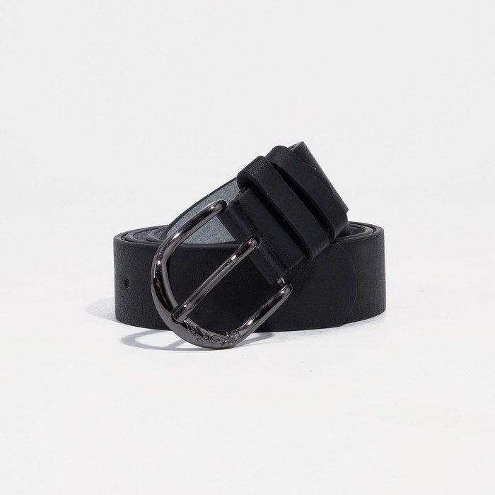 

Ремень женский NoBrand 9345487 чёрный, 115 см, Черный, 9345487