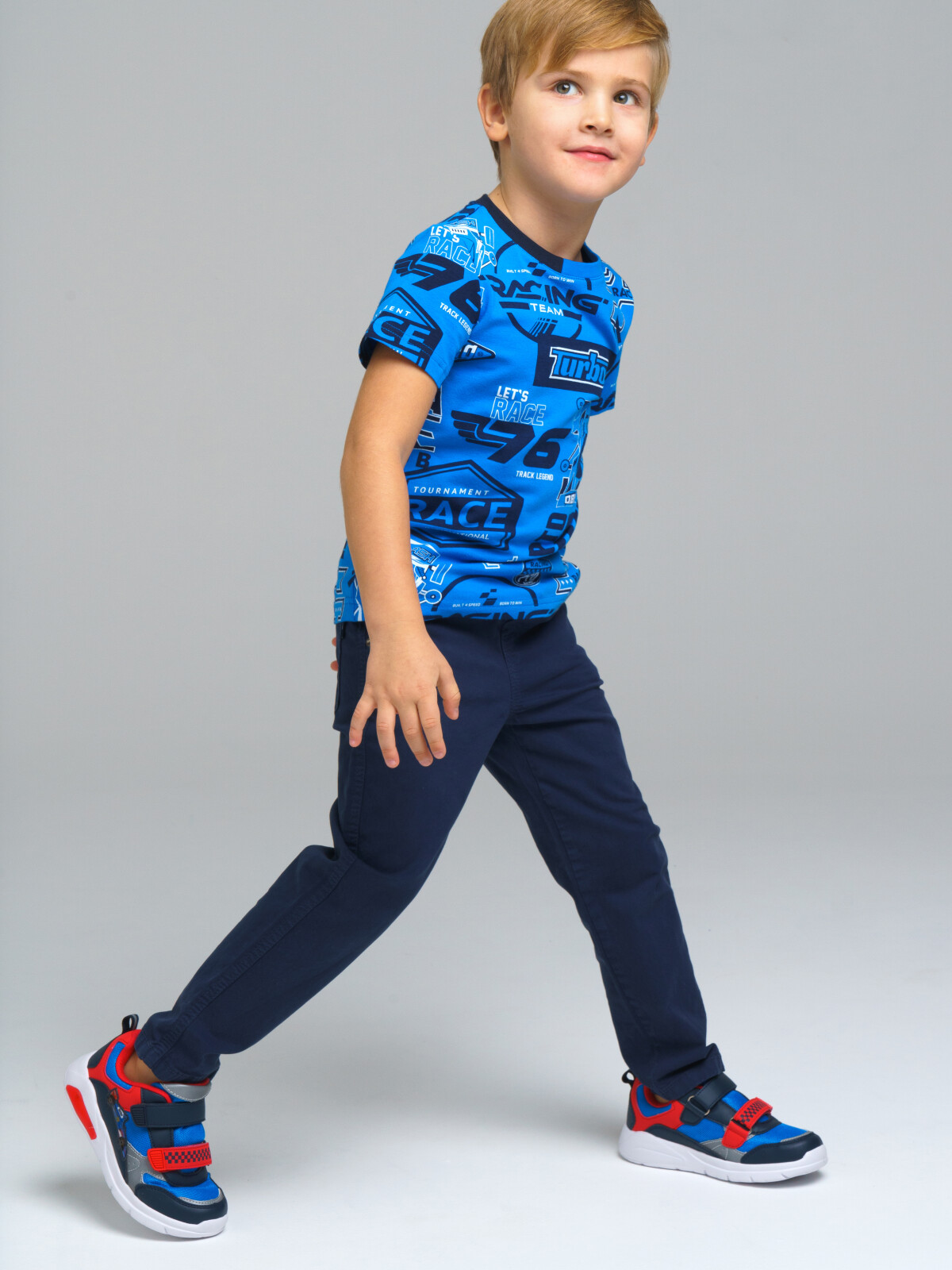 

Брюки детские PlayToday Kids 12312045, тёмно-синий, 98, 12312045