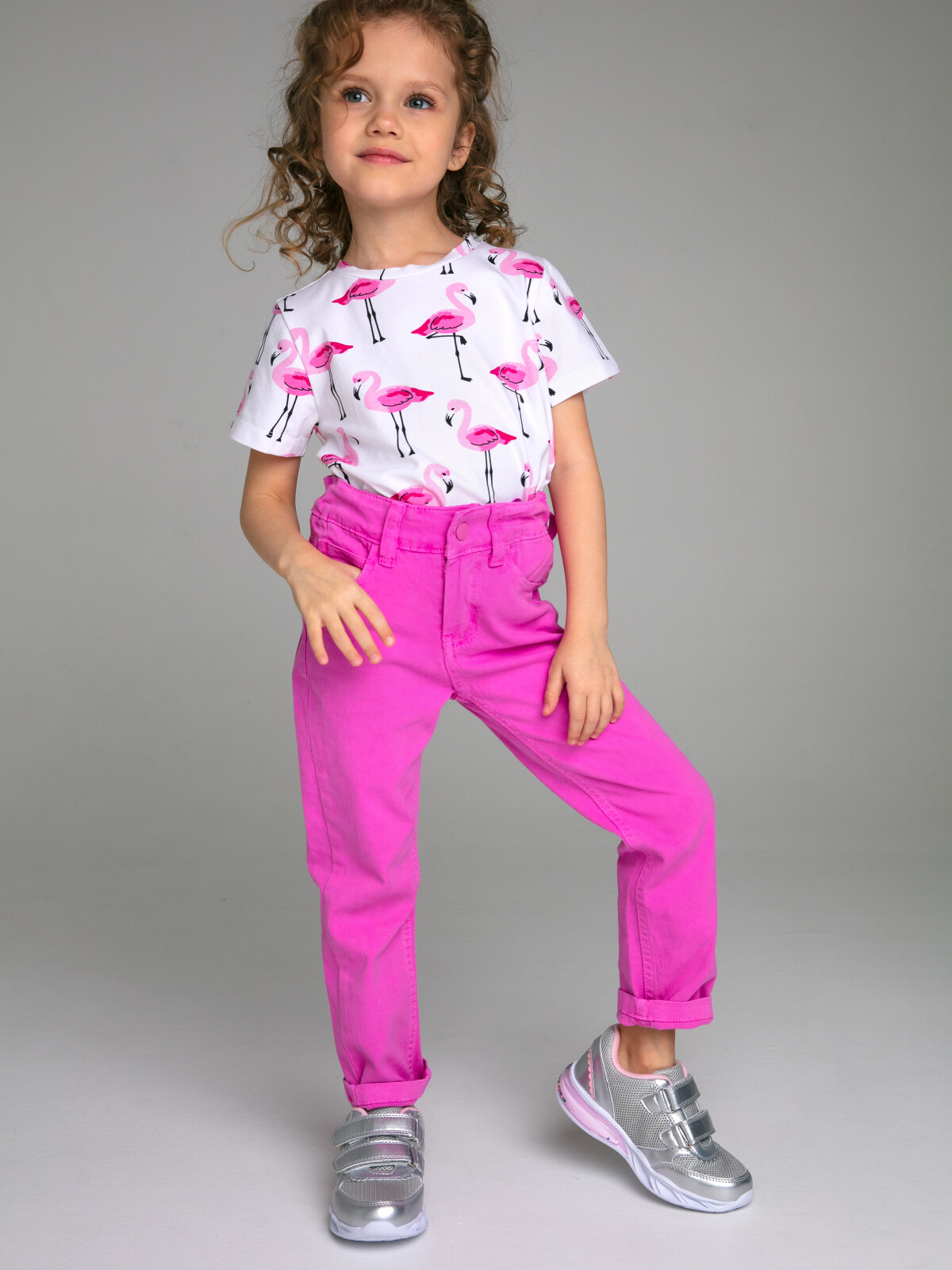 

Брюки детские PlayToday Kids 12322047, фуксия, 98, Розовый, 12322047