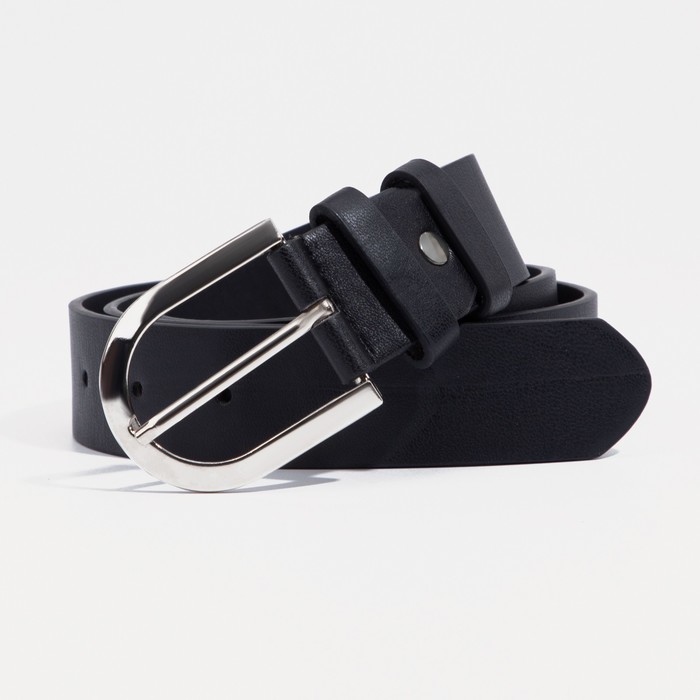 

Ремень женский NoBrand 9163796 чёрный, 105 см, Черный, 9163796