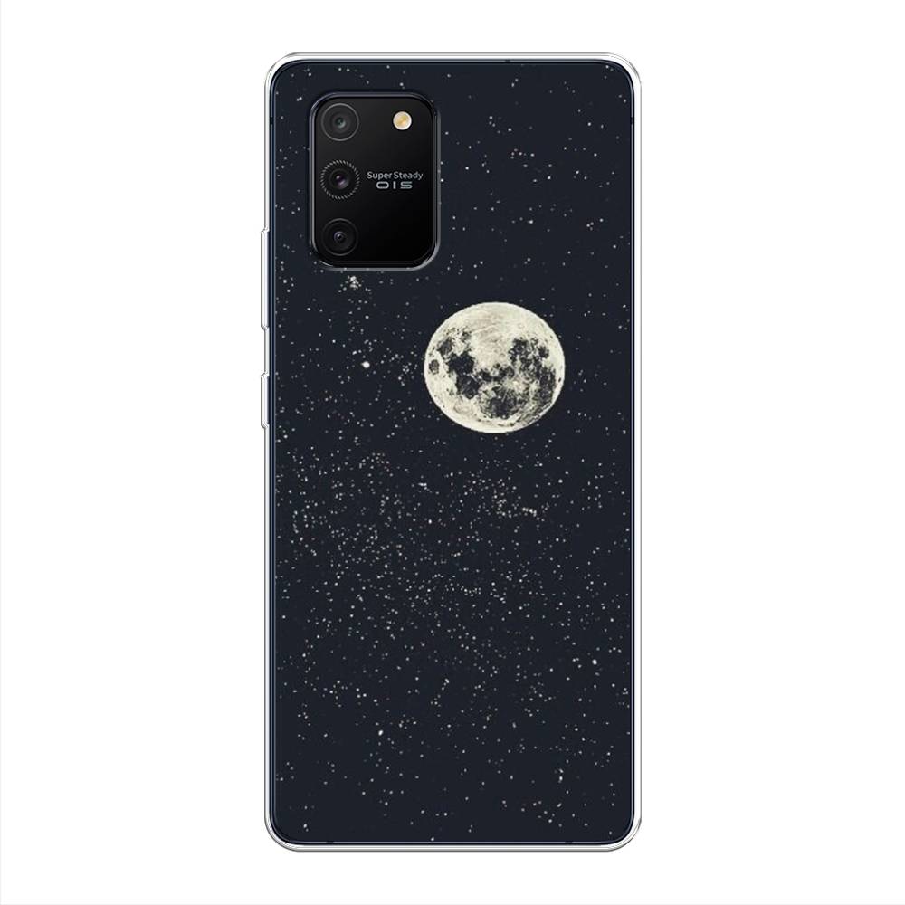 

Чехол на Samsung Galaxy A91 "Полнолуние", Красный, 29950-2