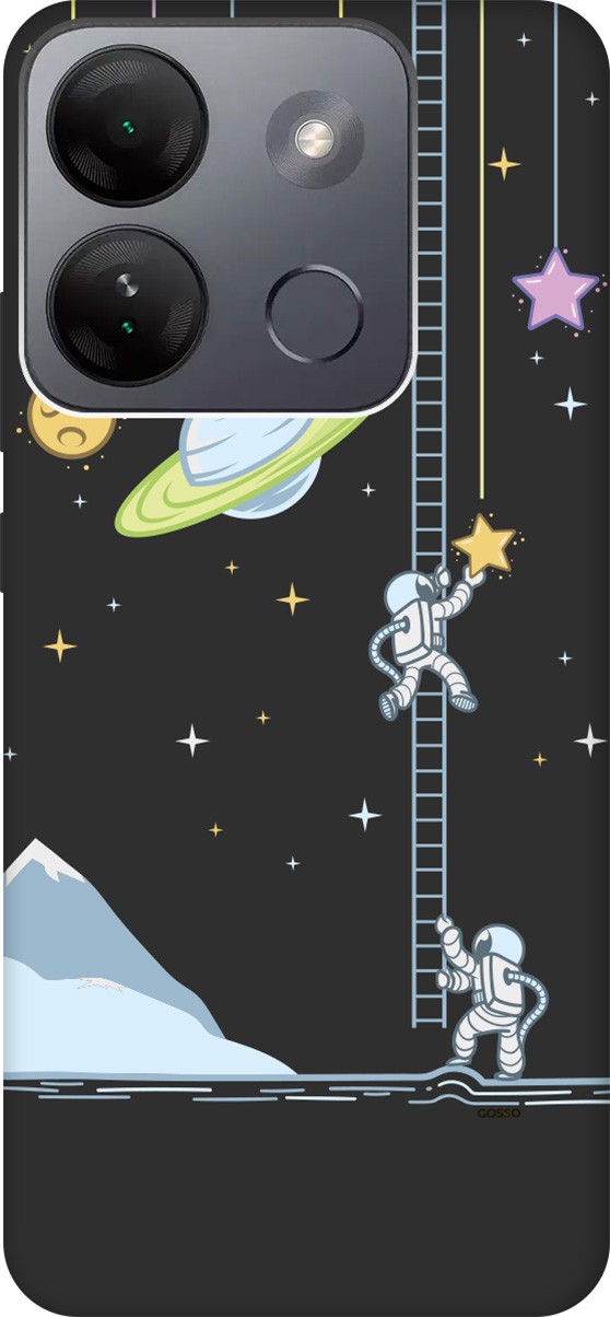 

Soft Touch Чехол на Infinix Smart 7 HD "Ladder into Space" черный, Черный;белый, 159434