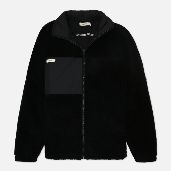 Женская флисовая куртка PANGAIA Archive Fleece Zipped чёрный, Размер XXL