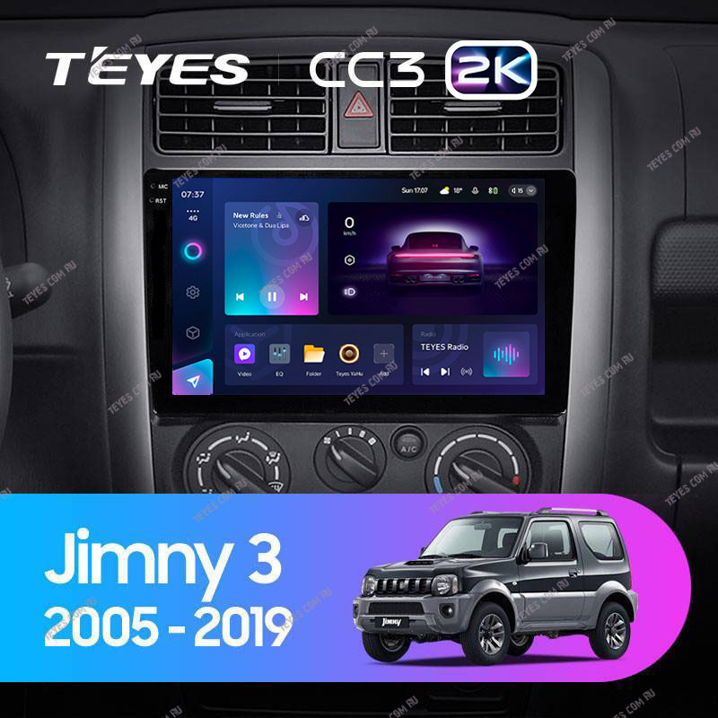 Штатная магнитола Teyes CC3 2K 464 Suzuki Jimny 3 2005-2019 3950000₽