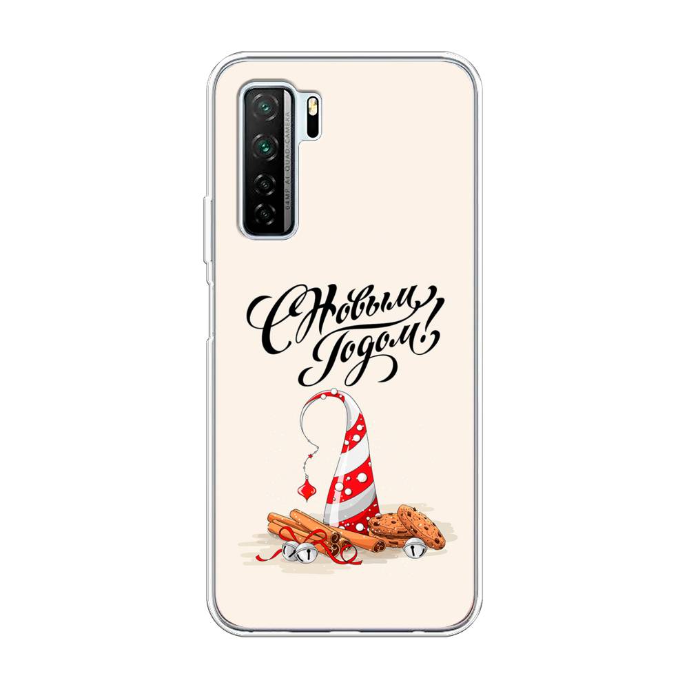 

Чехол на Huawei P40 Lite 5G/Nova 7 SE/Honor 30S Global "Подарки на Новый Год", Бежевый;красный;черный, 6103050-5