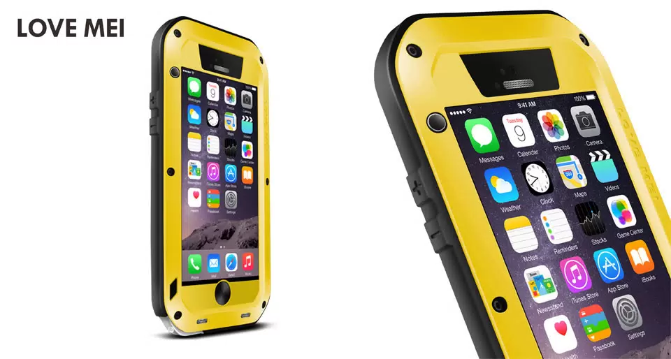 

Влагозащищенный чехол LOVE MEI POWERFUL для Apple iPhone 6/6S (4.7") желтый, POWERFUL