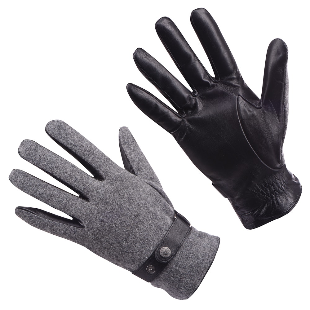 Перчатки мужские H760104-236 черные 9,5 Dr.Koffer. Цвет: черный