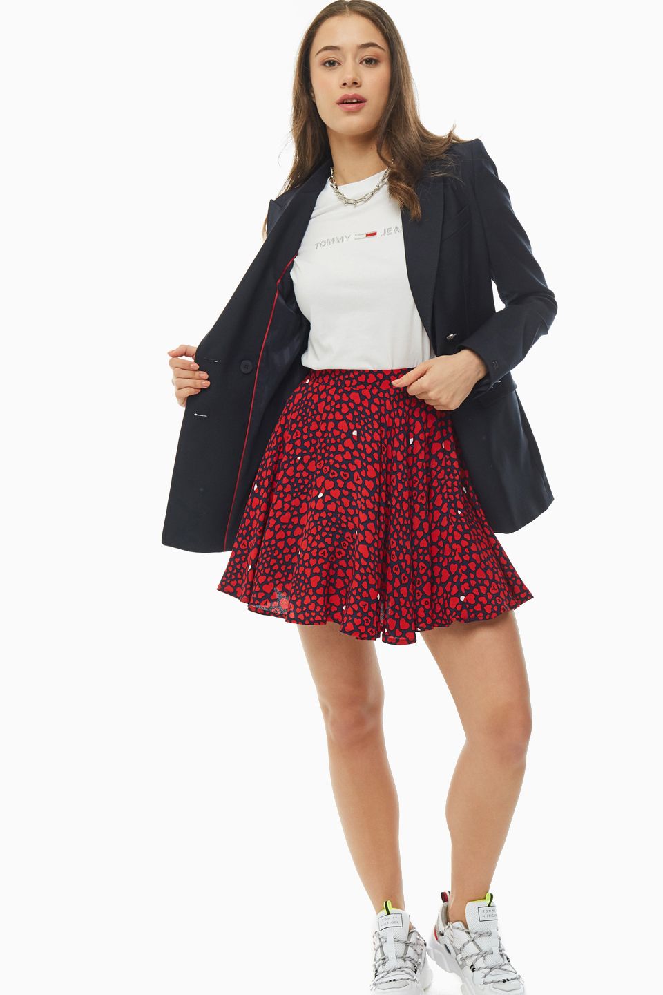 

Юбка женская Tommy Jeans DW0DW07635 красная S, Красный, DW0DW07635