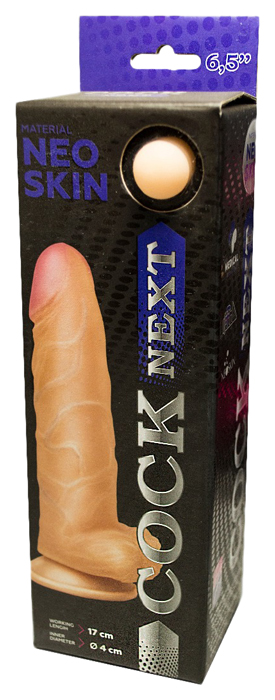 Фаллоимитатор COCK NEXT 6 с основанием-присоской 17 см