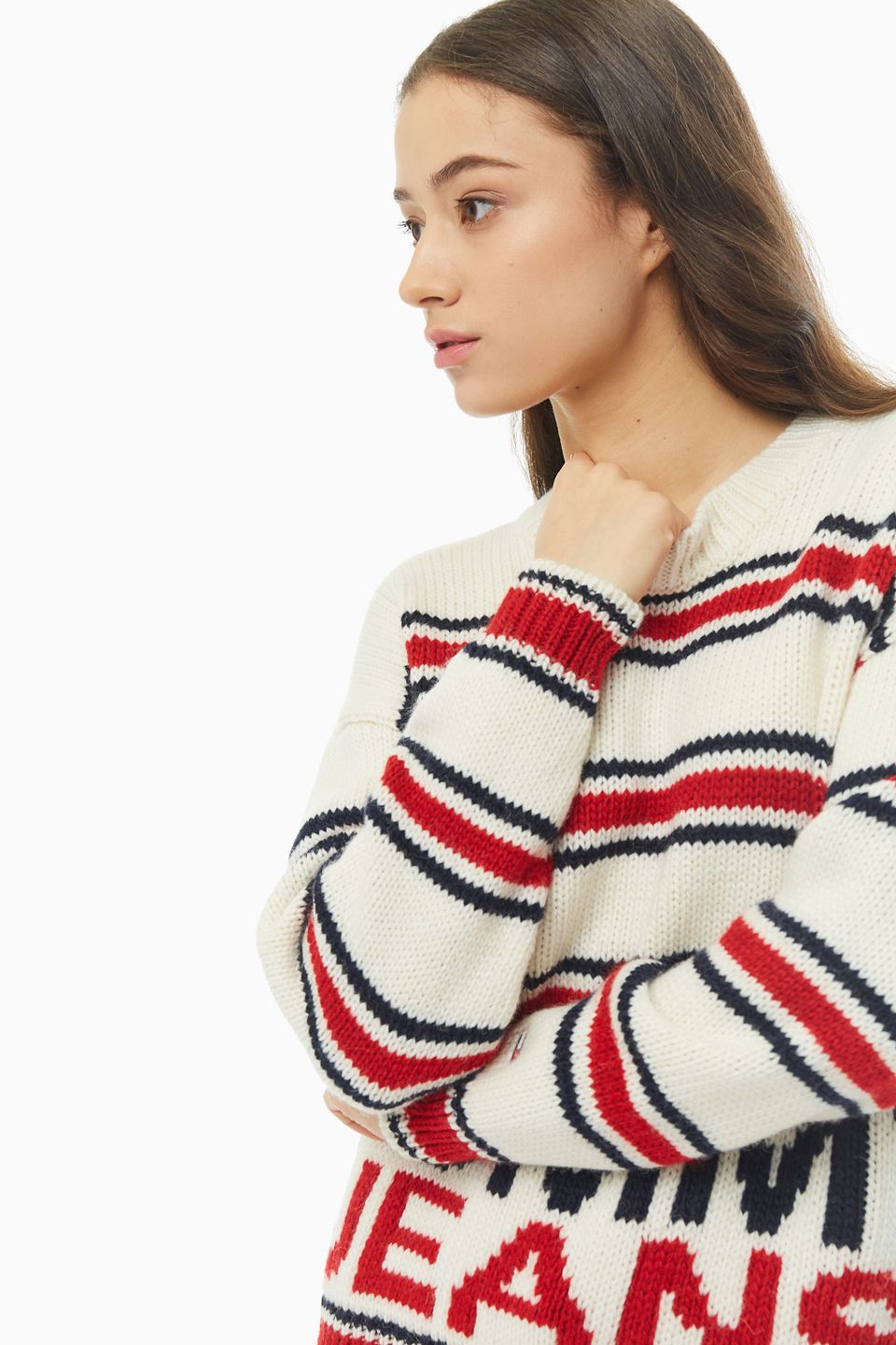 

Джемпер женский Tommy Jeans бежевый, DW0DW07622 YAP