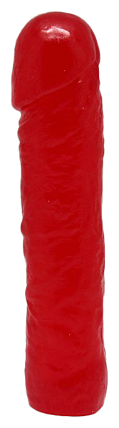 фото Красный гелевый фаллоимитатор 16,5 см eroticon