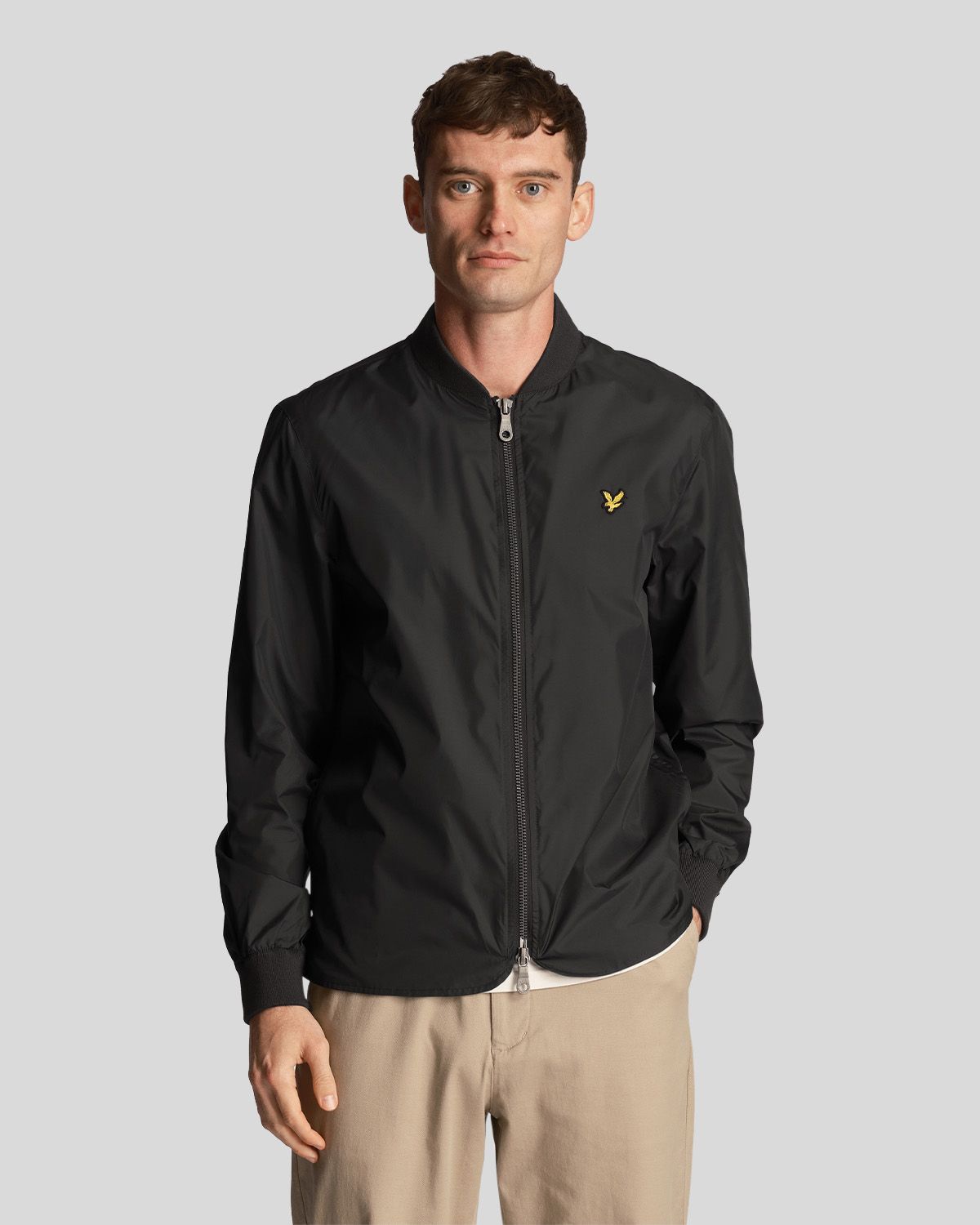 Бомбер мужской Lyle Scott JK2006V_W635 серый S 8990₽