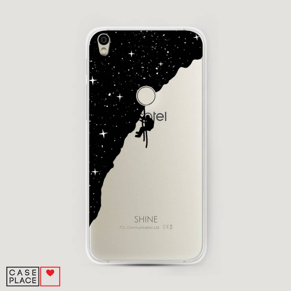 

Чехол Awog на Alcatel Shine Lite / Алкатель Shine Lite "Скалолаз в космосе", 170350-4
