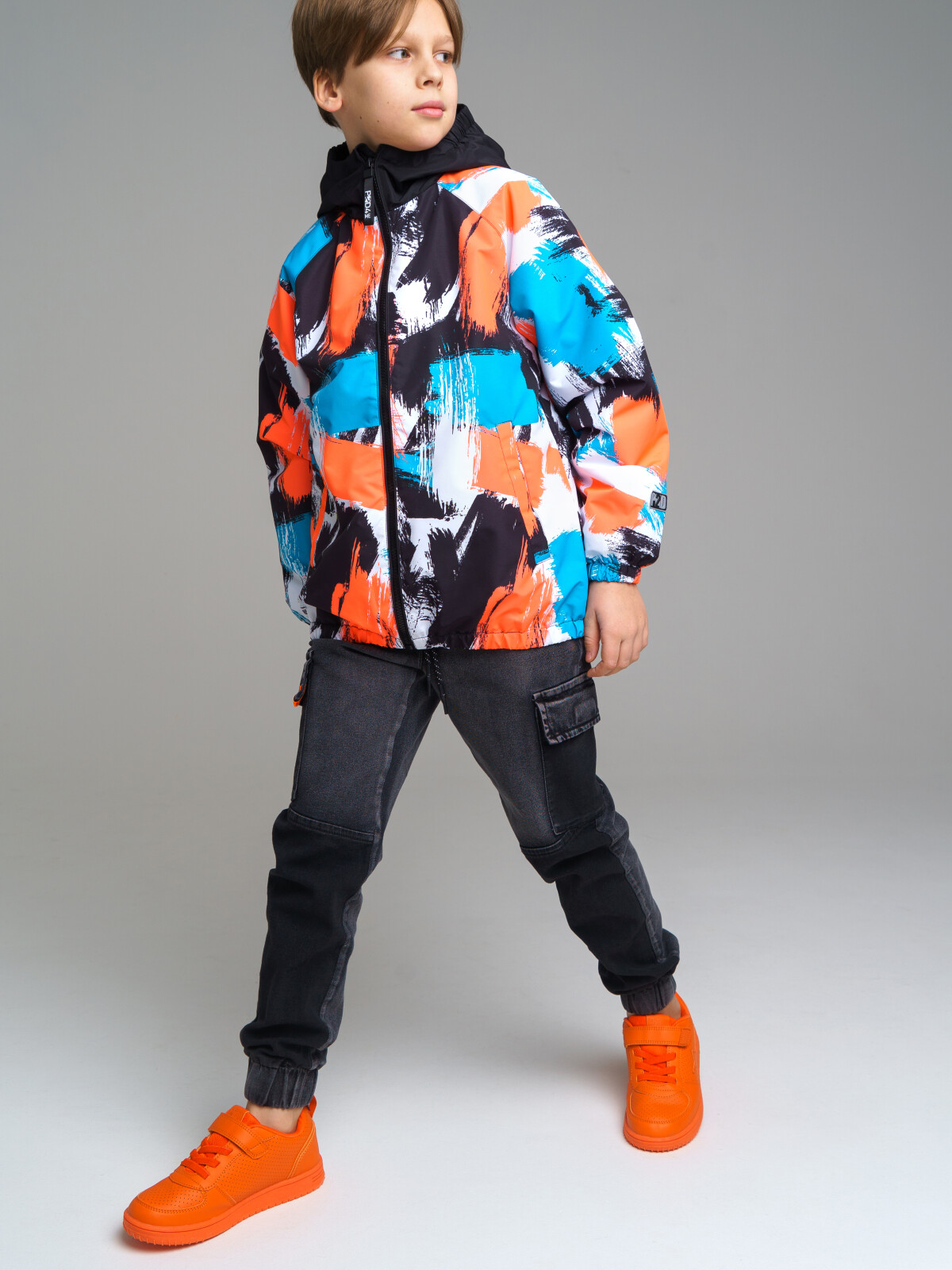 

Ветровка детская PlayToday Tween 12311203, черный, разноцветный, 170, 12311203