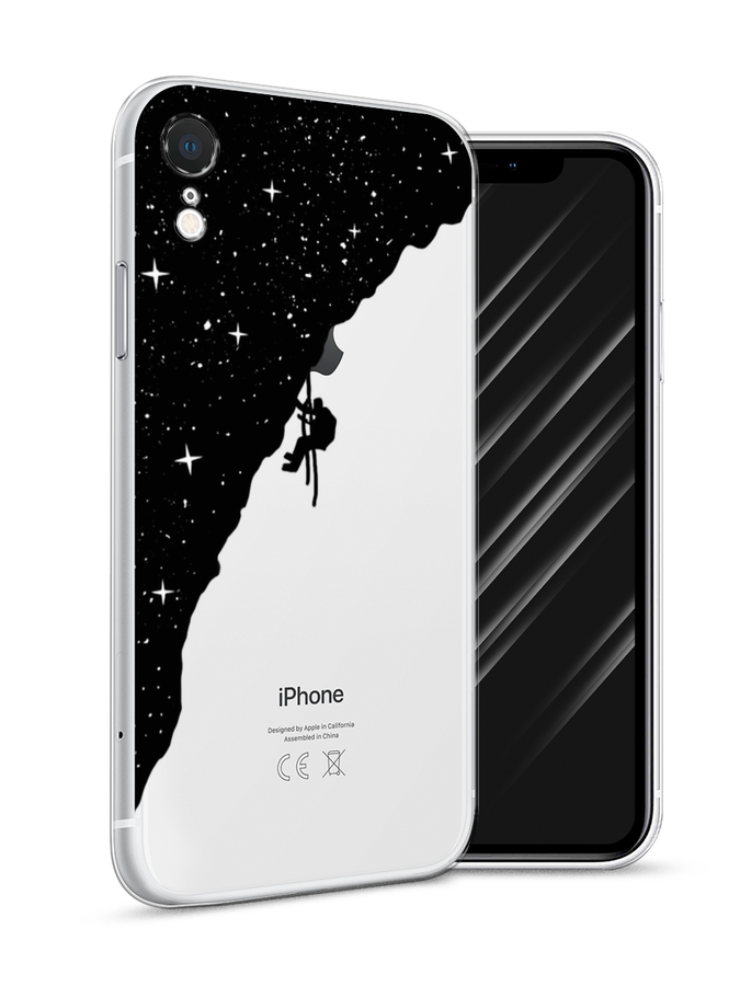 

Чехол Awog на Apple iPhone XR (10R) / Айфон XR (10R) "Скалолаз в космосе", Разноцветный, 12050-4