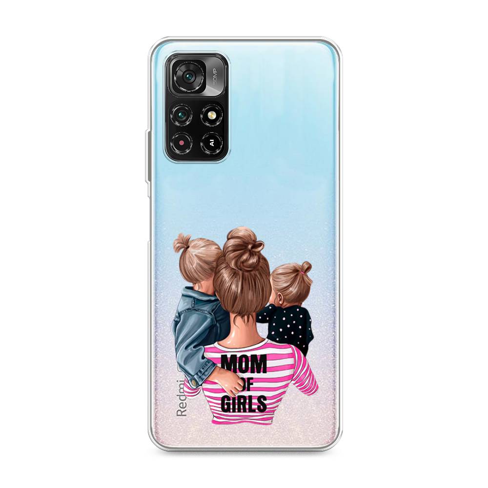 фото Силиконовый чехол "mom of girls" на xiaomi redmi note 11 5g awog