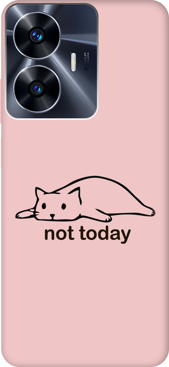 

Чехаол на Realme C55 "Not Today" розовый, Розовый;черный, 159511