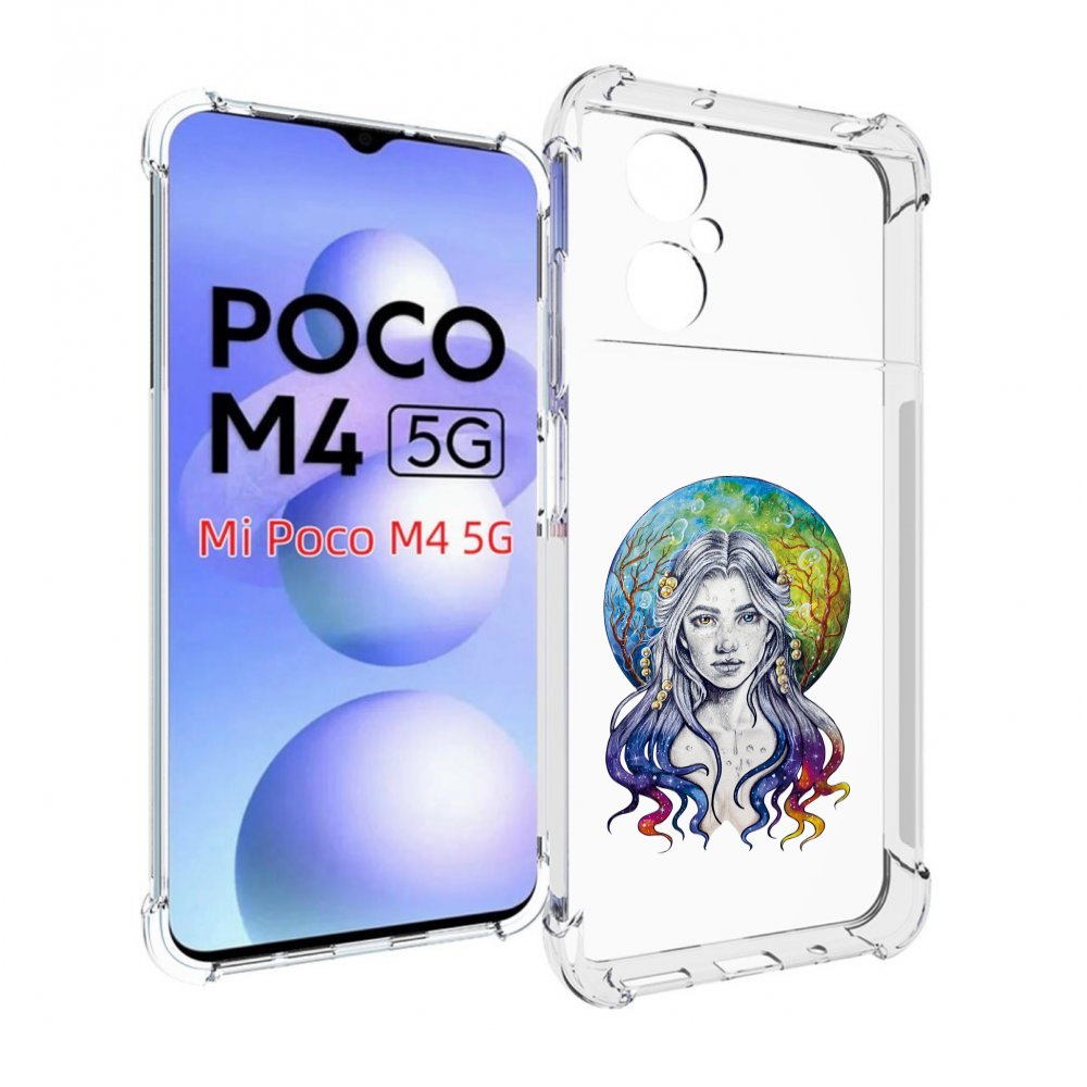 

Чехол MyPads девушка с красивыми волосами для Xiaomi Poco M4 5G, Прозрачный, Tocco
