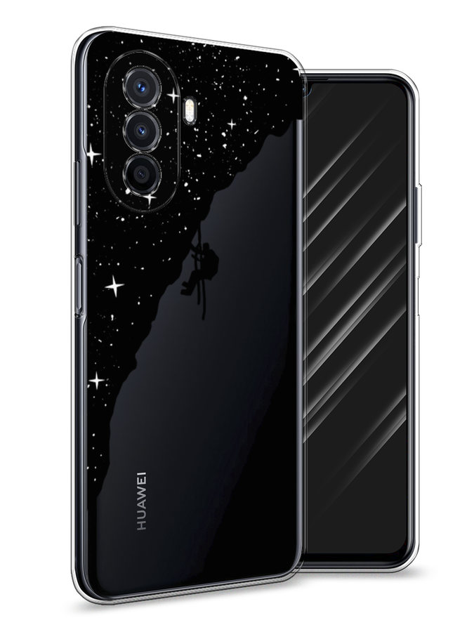 

Чехол Awog на Huawei Nova Y70 "Скалолаз в космосе", Разноцветный, 6109150-4