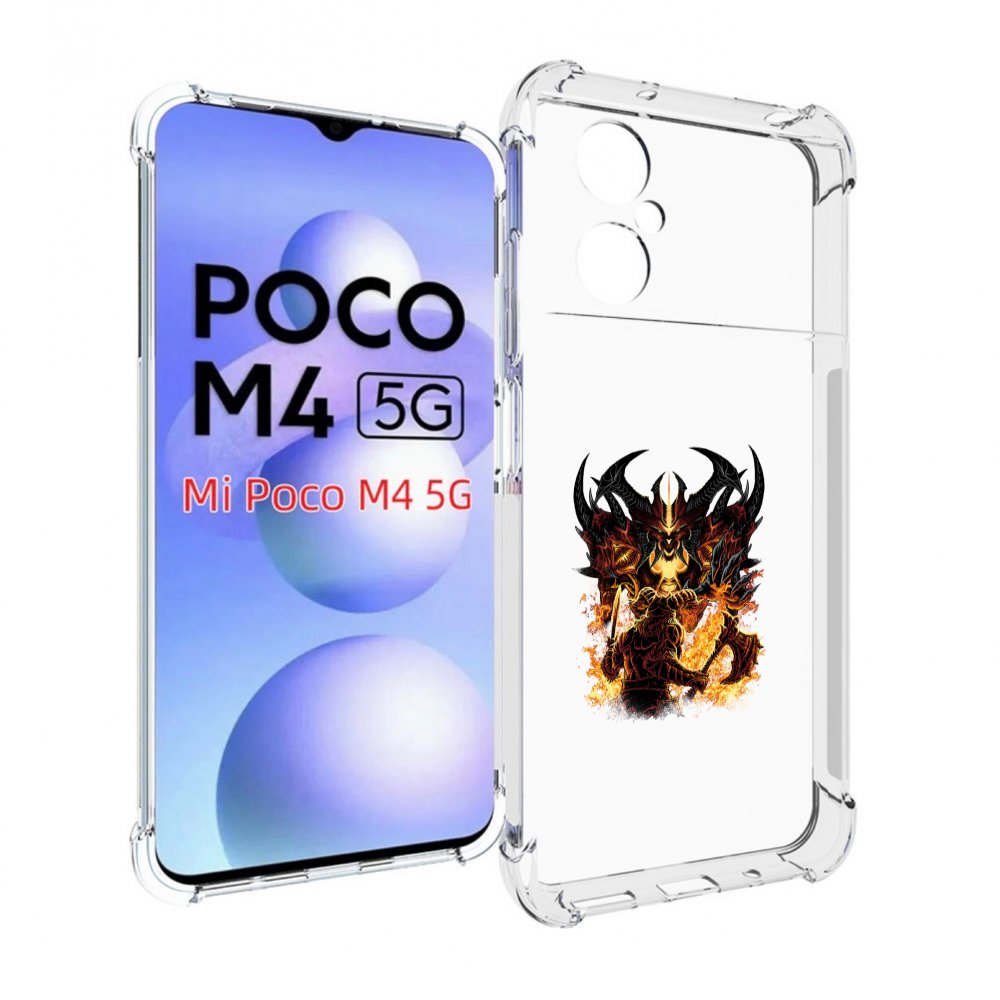 

Чехол MyPads демон shadow fiend для Xiaomi Poco M4 5G, Прозрачный, Tocco