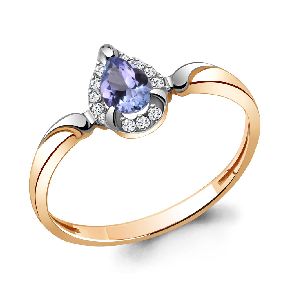 

Кольцо из красного золота с бриллиантом Aquamarine Aquamarine 963967к_585_кз р. 17,5, 963967к_585_кз