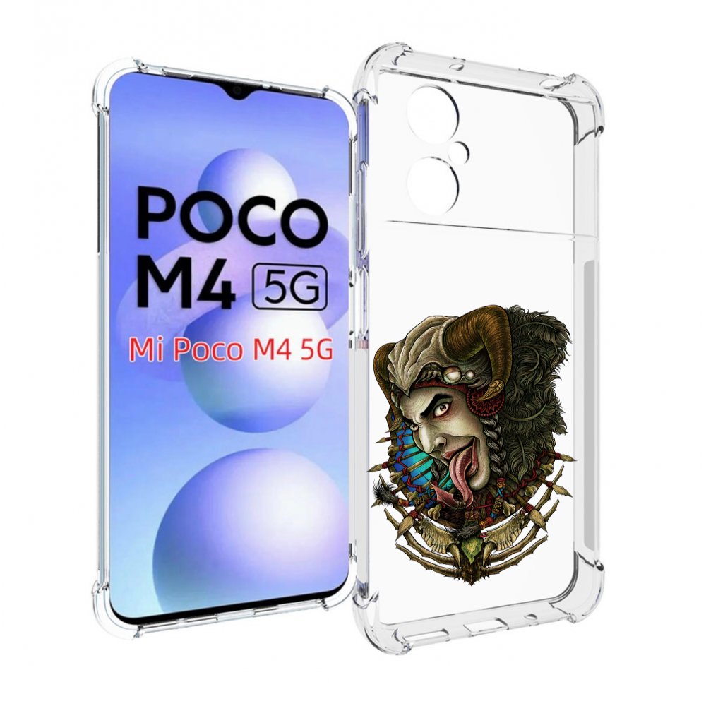 

Чехол MyPads длинный язык для Xiaomi Poco M4 5G, Прозрачный, Tocco