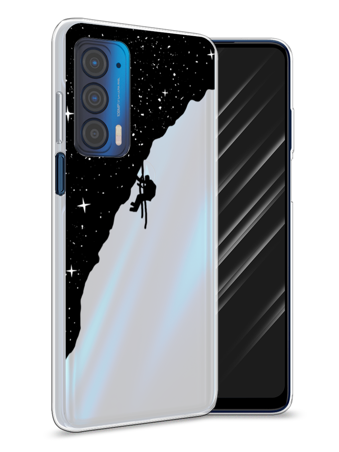 

Чехол Awog на Motorola Edge (2021) "Скалолаз в космосе", Разноцветный, 242950-4