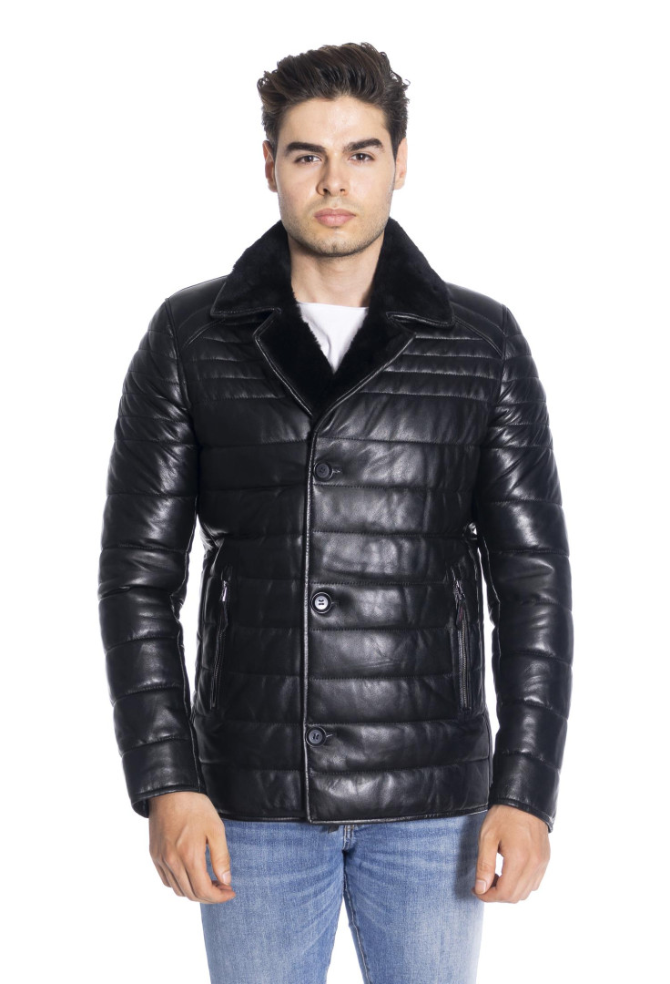 

Кожаная куртка мужская DERİNSS DER00019_S черная 4XL (доставка из-за рубежа), DER00019_S