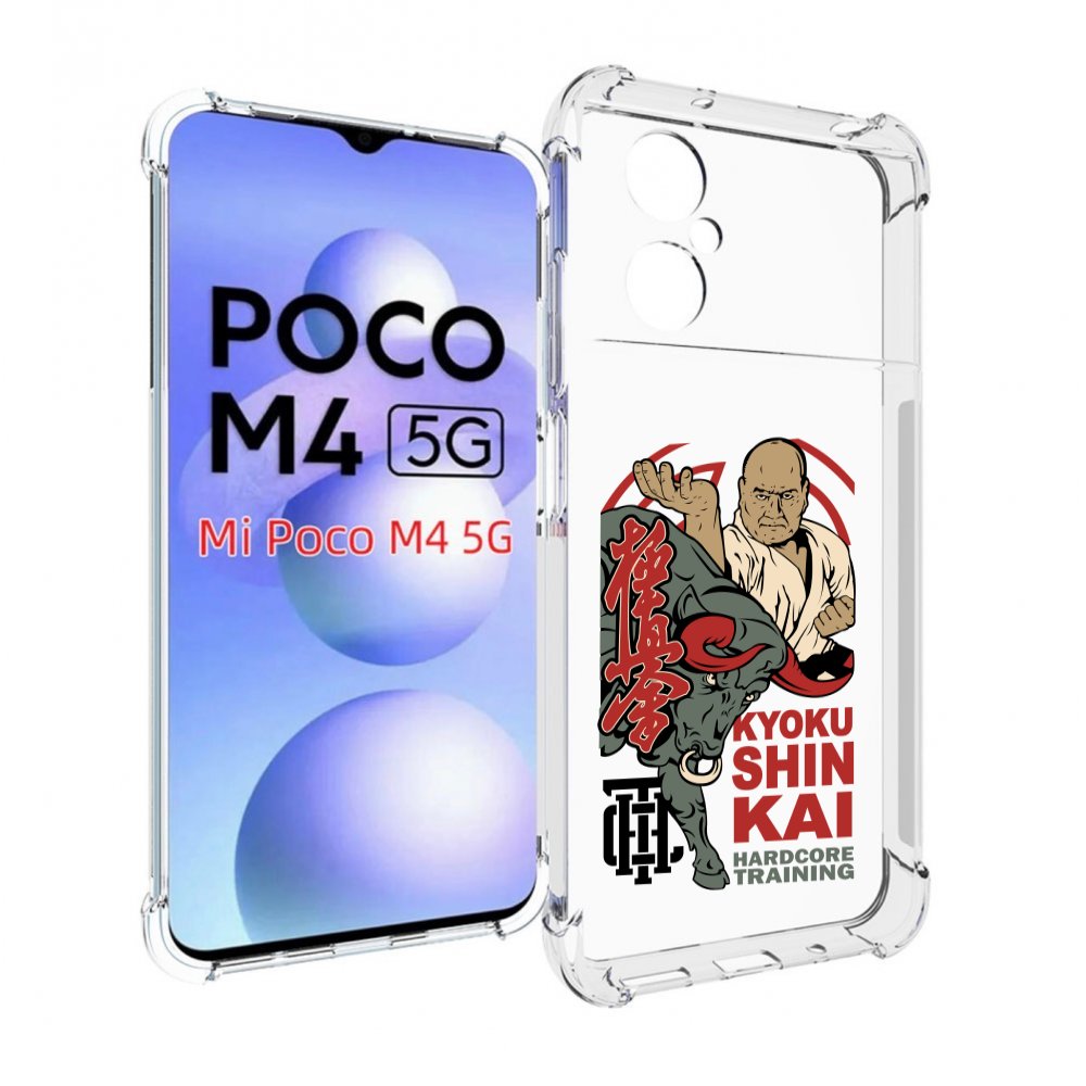 

Чехол MyPads единоборства рисунок для Xiaomi Poco M4 5G, Прозрачный, Tocco