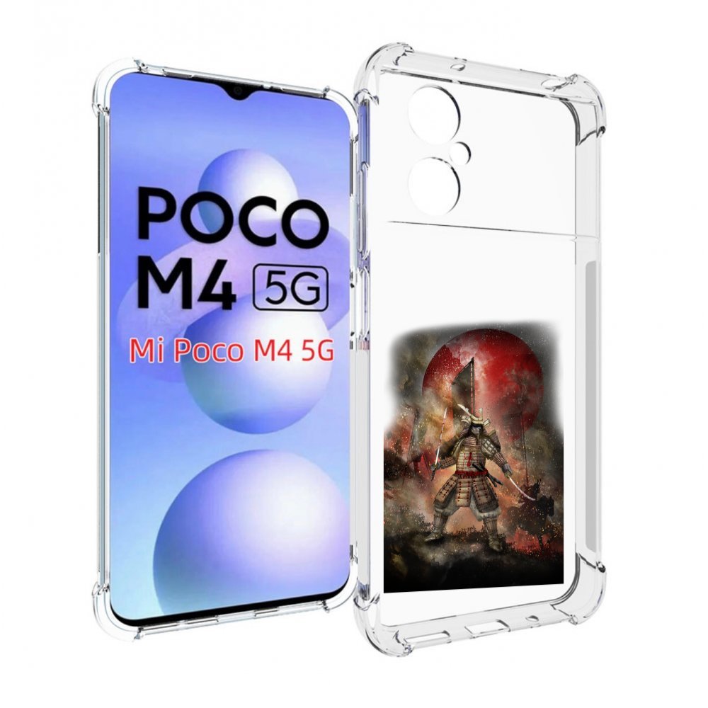 

Чехол MyPads китайскийвоин для Xiaomi Poco M4 5G, Прозрачный, Tocco