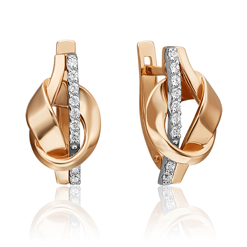 

Серьги из красного золота с фианитом PLATINA jewelry 02-4607-00-401-1111-23_0, 02-4607-00-401-1111-23_0