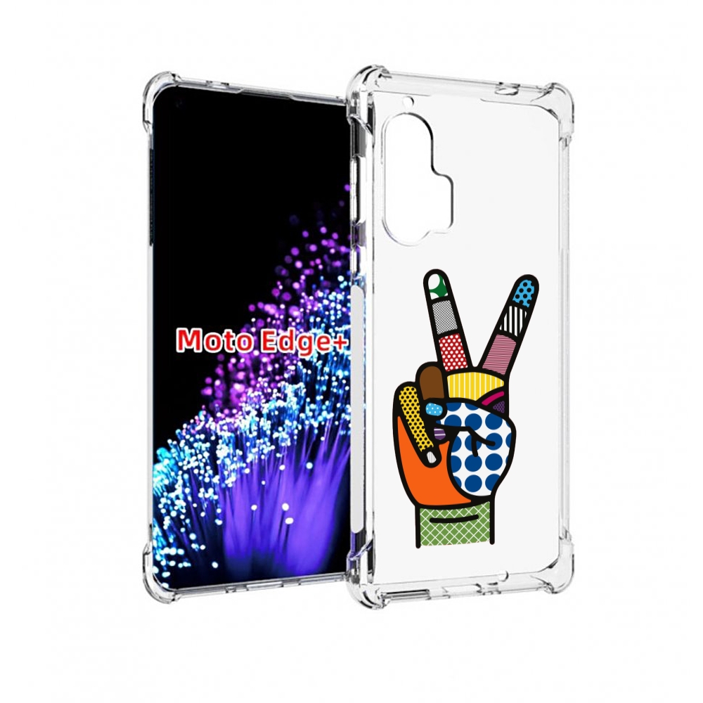 

Чехол MyPads йоу пальчики для Motorola Edge+ Plus, Прозрачный, Tocco