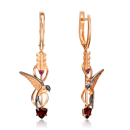 

Серьги из красного золота с гранатом PLATINA jewelry 02-4696-00-204-1110-76_0, 02-4696-00-204-1110-76_0