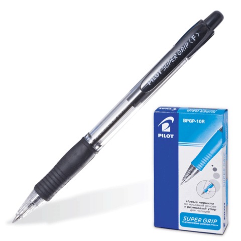 

Ручка шариковая Pilot 1311547, черная, 1 шт., BPGP-10R-F-B