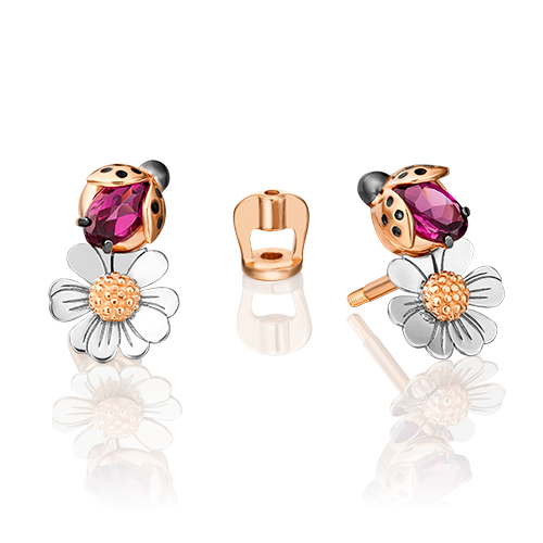 

Серьги-пусеты из красного золота с гранатом PLATINA jewelry 02-4701-00-204-1111-75_0, 02-4701-00-204-1111-75_0