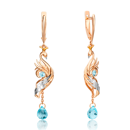 

Серьги подвески из красного золота с топазом PLATINA jewelry 02-4703-00-201-1111-76_0, 02-4703-00-201-1111-76_0