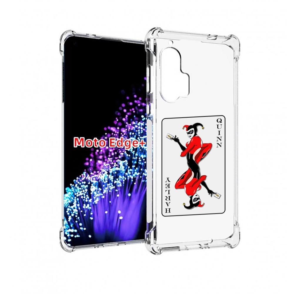 

Чехол MyPads королева-джокера для Motorola Edge+ Plus, Прозрачный, Tocco