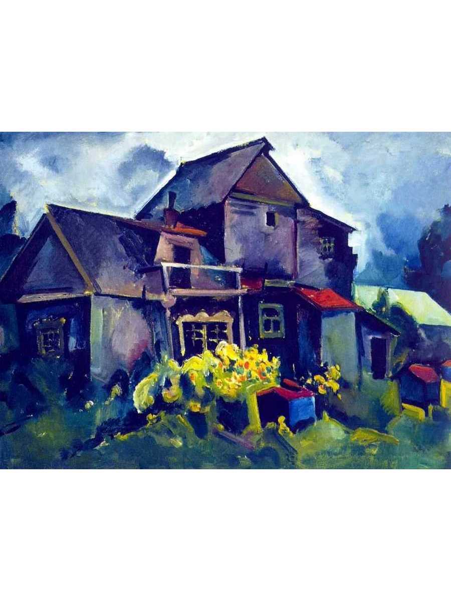 

Постер DRABS A2 Лентулов Аристарх Васильевич Сельский домик. Село Зюзино