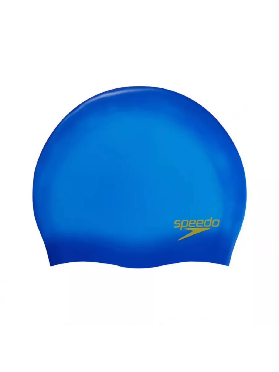 

Шапочка для плавания детская Speedo Plain Moulded Silicone Cap Jr, синий