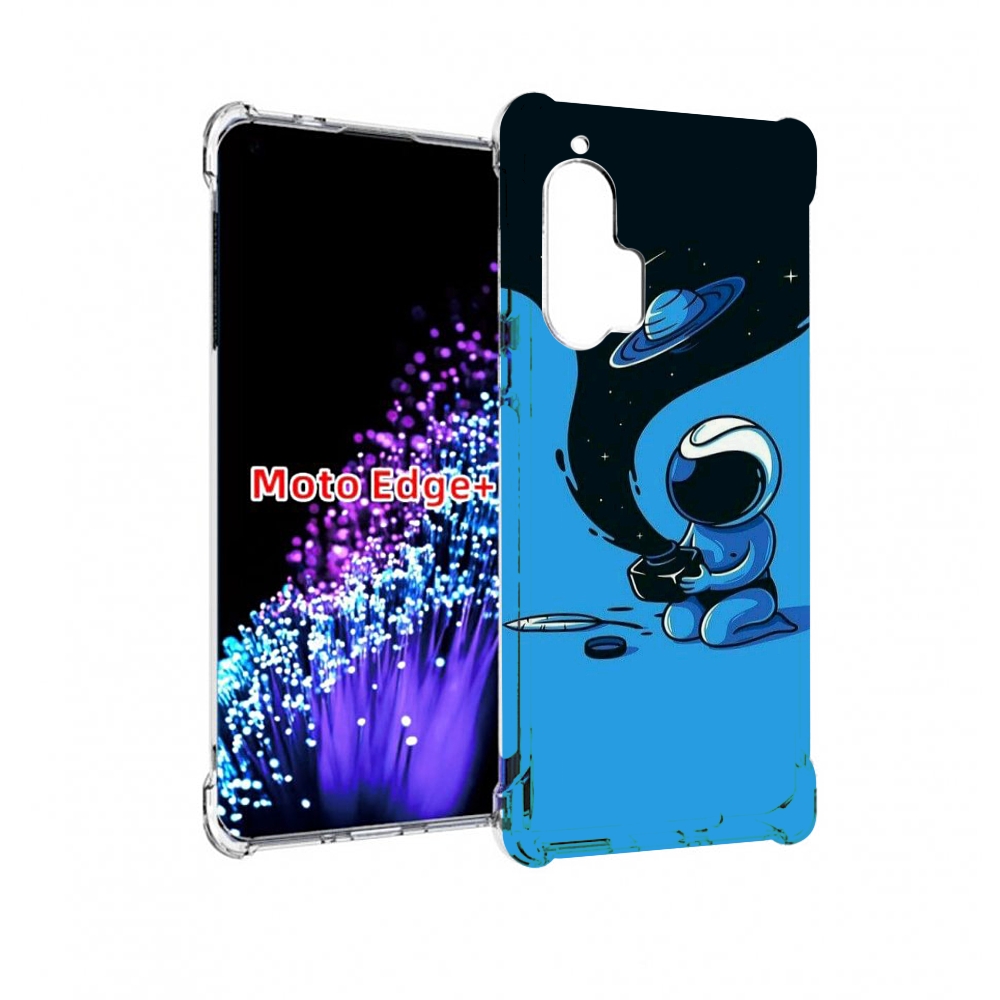 

Чехол MyPads космос из черной краски для Motorola Edge+ Plus, Прозрачный, Tocco