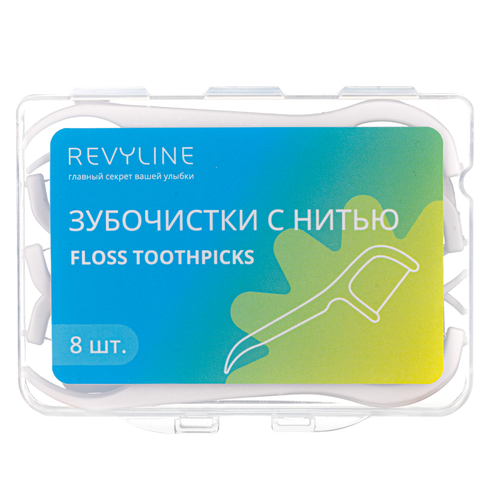 Зубочистка с нитью Revyline, 8 шт. зубочистка с нитью revyline 8 шт