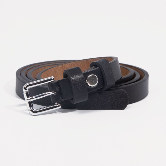 

Ремень женский NoBrand 9163678 чёрный, 110 см, Черный, 9163678