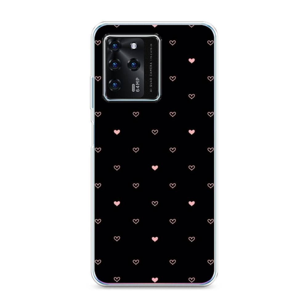 

Чехол Awog на ZTE Blade V30 / ЗТЕ Блэйд V30 "Черный фон и сердечки", Разноцветный, 135350-3