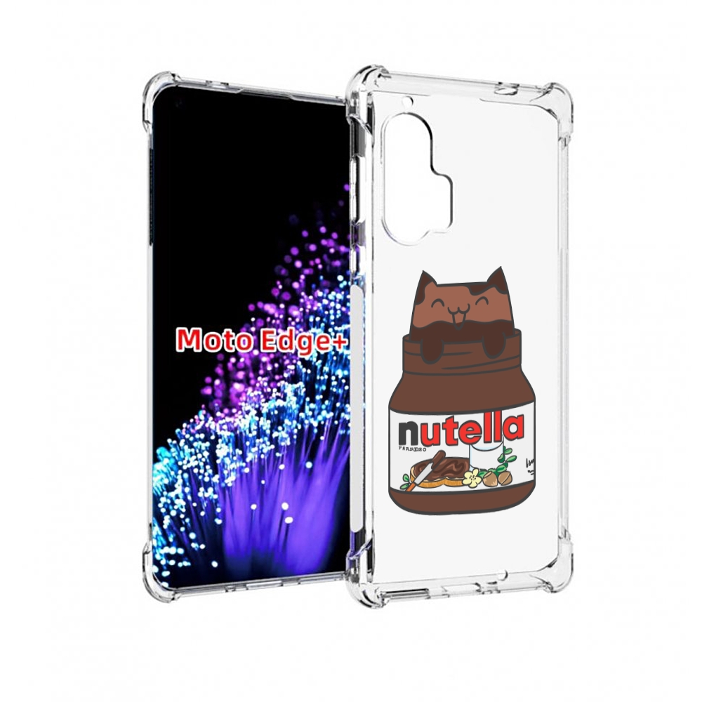 

Чехол MyPads кошечка-в-нутелле для Motorola Edge+ Plus, Прозрачный, Tocco
