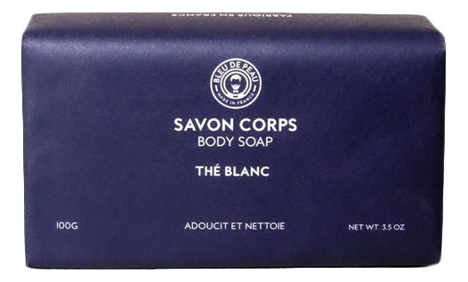 фото Мыло bleu de peau savon corps the blanc для тела кусковое, 100г