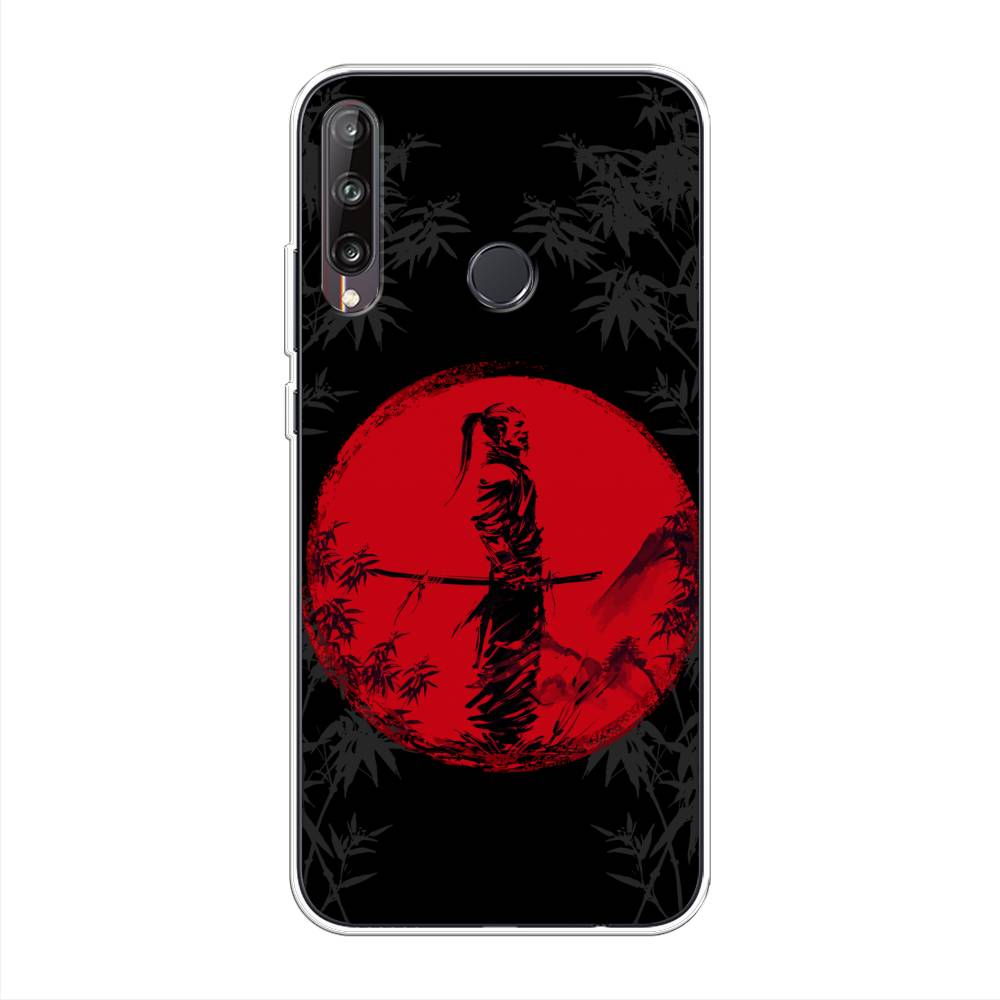 

Чехол на Huawei Y7p/P40 Lite E/Honor 9C "Самурай на красном фоне", Черный;красный;серый, 6103350-4