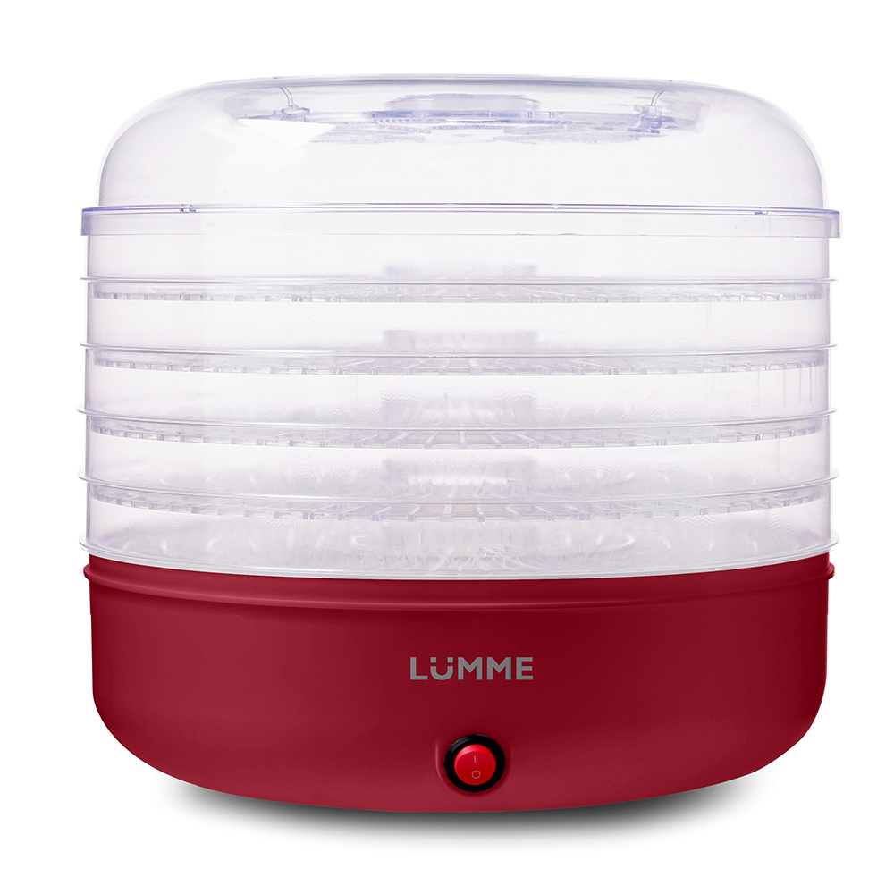 фото Сушилка для овощей и фруктов lumme lfd-105pp red