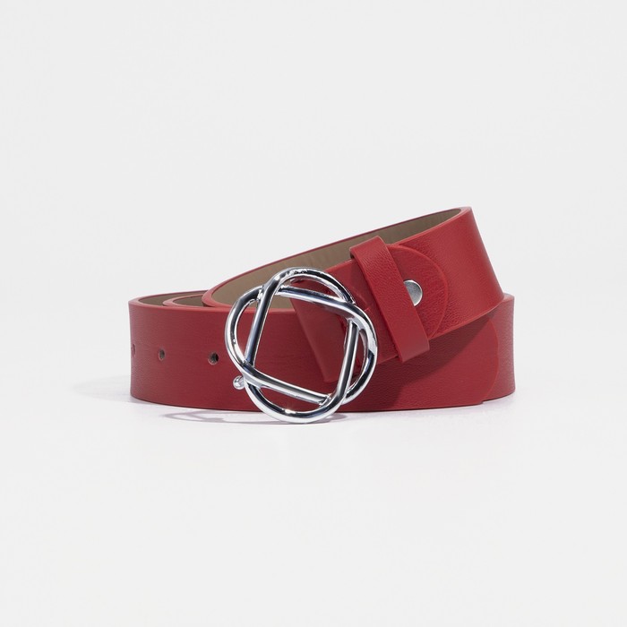 

Ремень женский NoBrand 9345382 красный, 115 см, 9345382