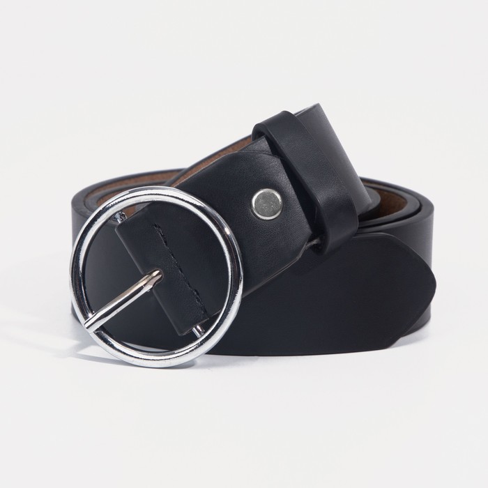 

Ремень женский NoBrand 9163798 чёрный, 105 см, Черный, 9163798